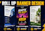 retractable banner billboard design roll up banner retractable banner design